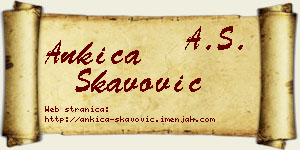 Ankica Škavović vizit kartica